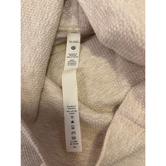 Lululemon Cotton-Blend Turtleneck Pullover Ivory XL/XXL | Cozy Minimalist - Picture 5 of 5